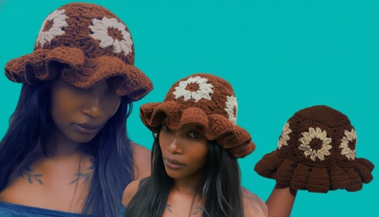How To Crochet Ruffle Hat Pattern 1