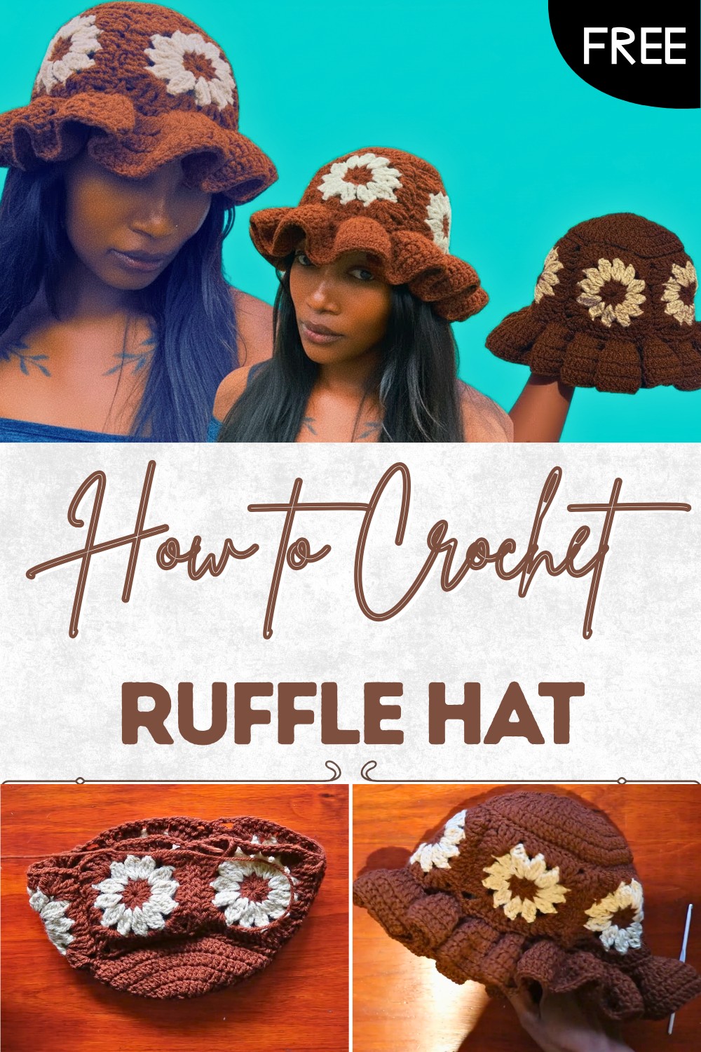 How To Crochet Ruffle Hat Pattern