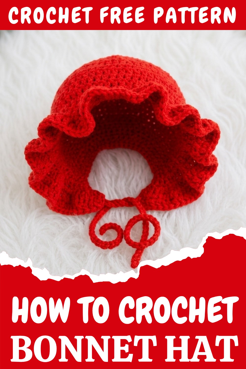 Crochet Bonnet Hat Pattern