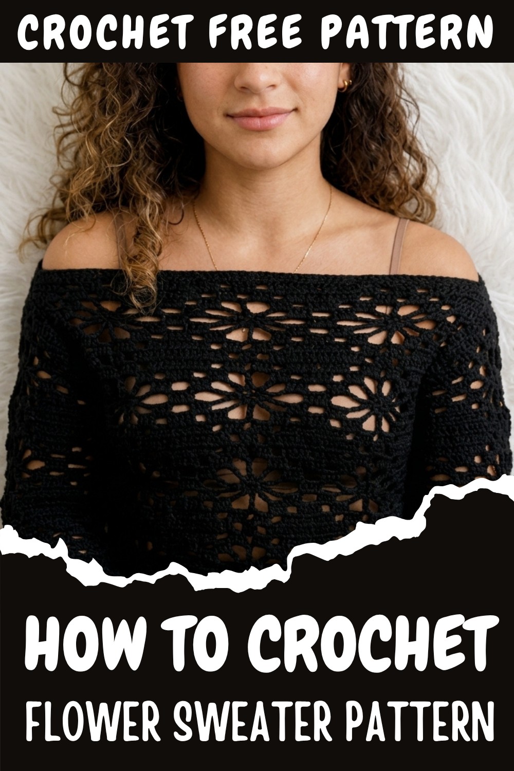 Crochet Flower Sweater Pattern