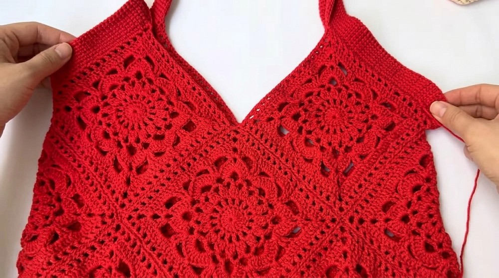 Crochet Granny Beach Bag Patern 3