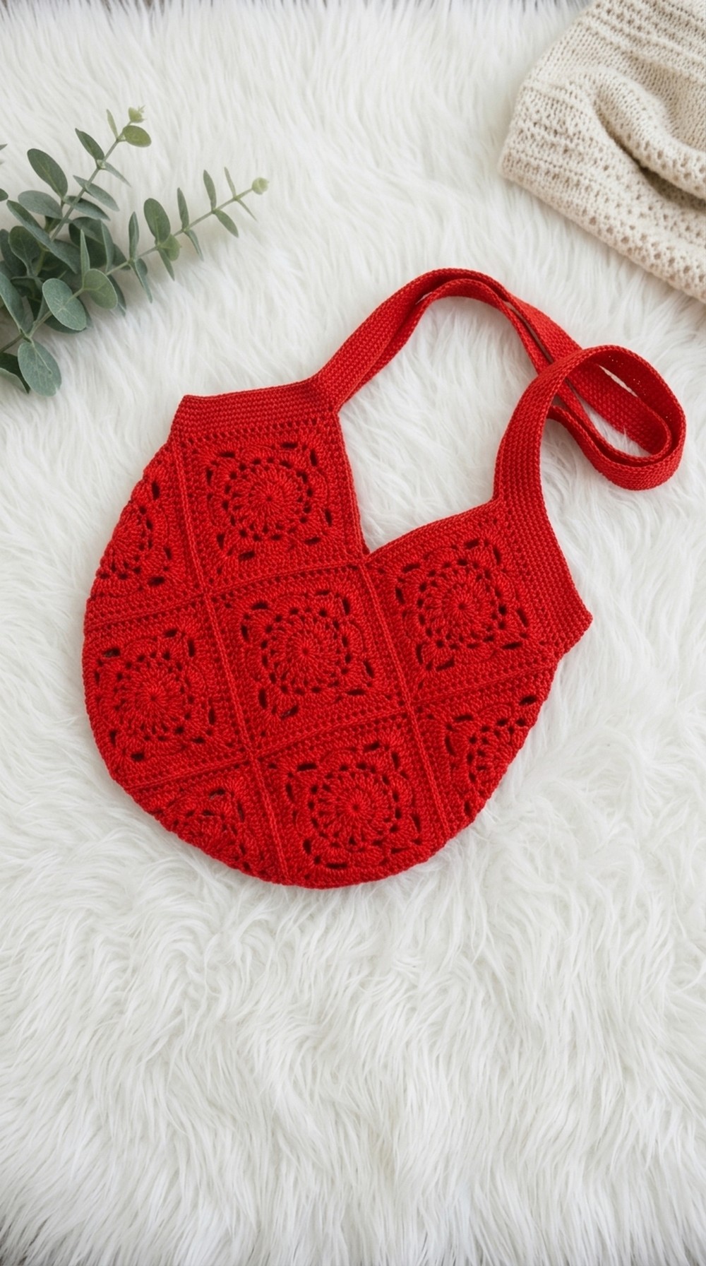 Crochet Granny Beach Bag Patern 5