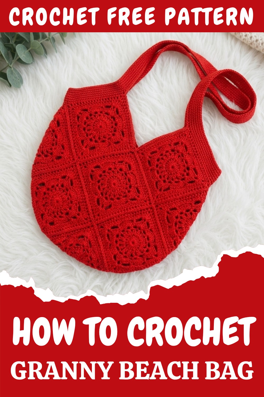 Crochet Granny Beach Bag Patern