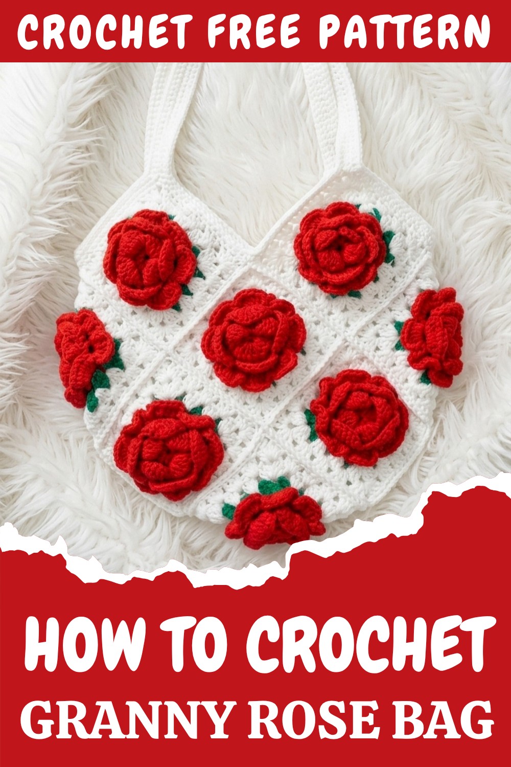 Crochet Granny Rose Bag Pattern