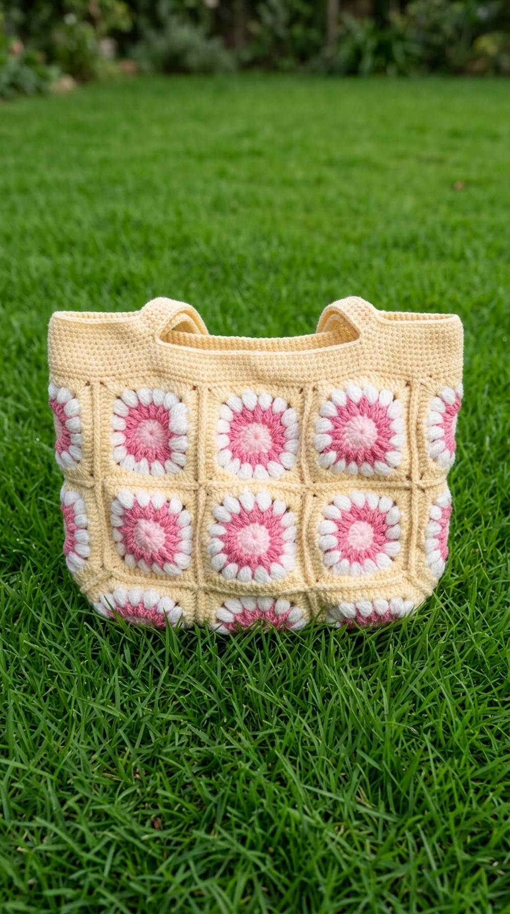 Crochet Granny Square Tote Bag Pattern 5