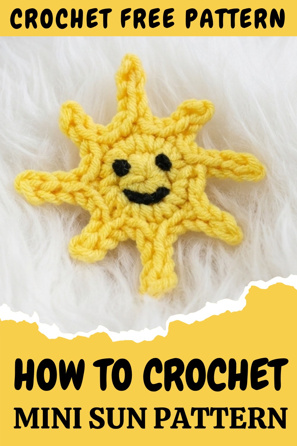 Crochet Mini Sun Pattern
