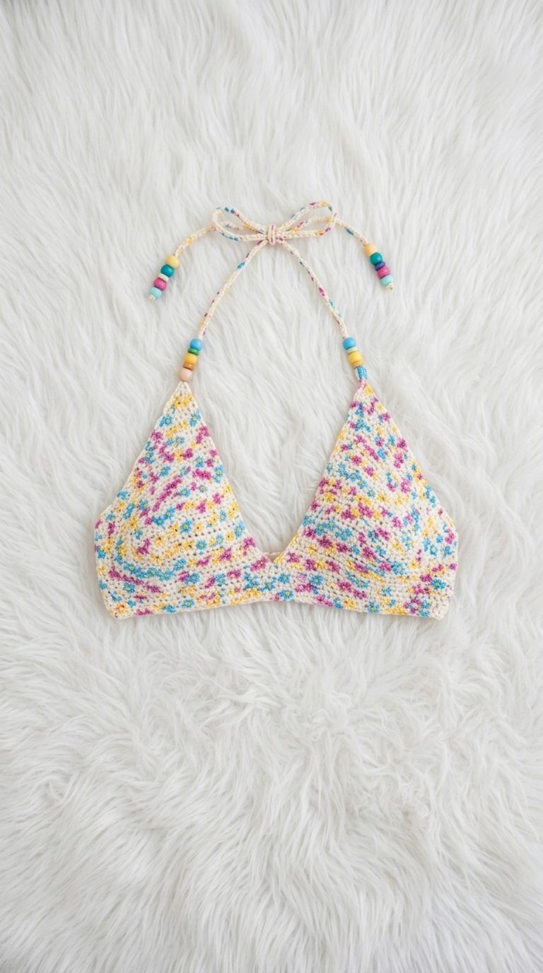Crochet Summer Bikini Top Pattern 5