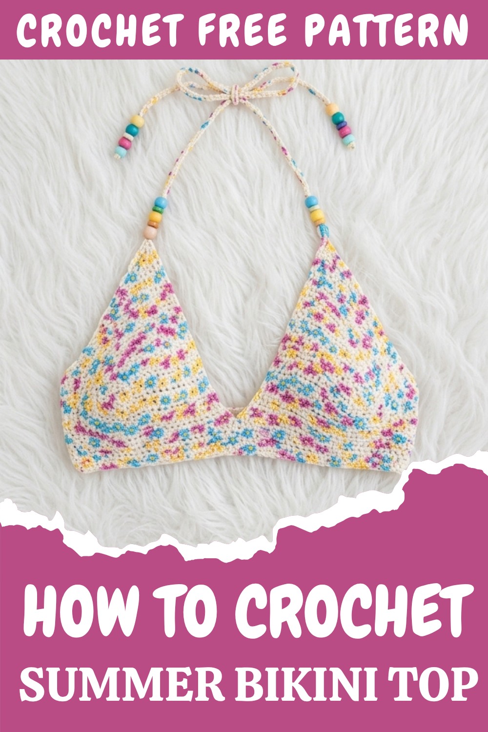 Crochet Summer Bikini Top Pattern