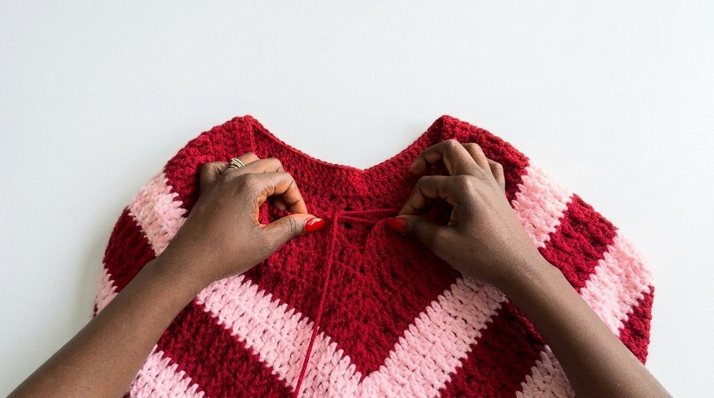 Free Hooded Poncho Pattern – Easy Crochet Project 4