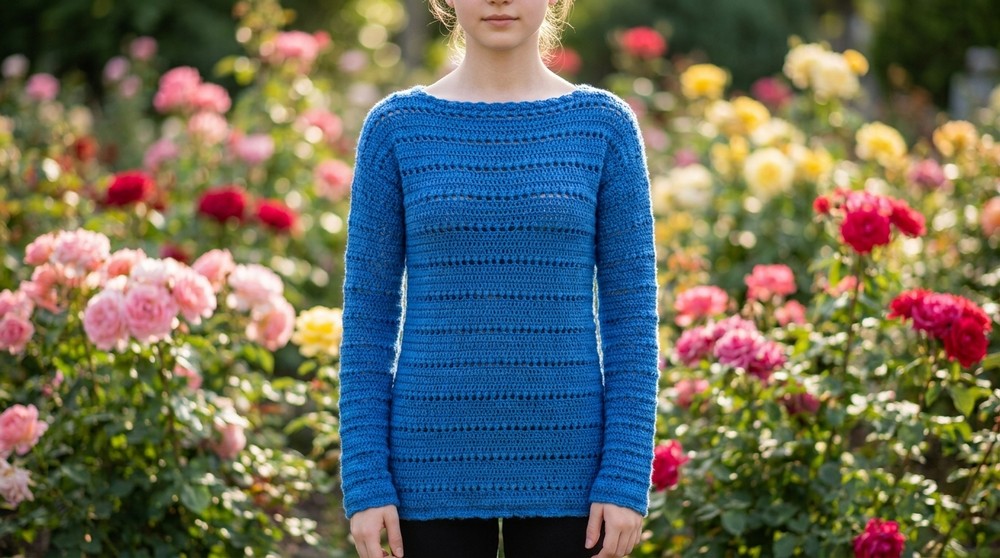Free Top Down Crochet Sweater Pattern You’ll Love 2