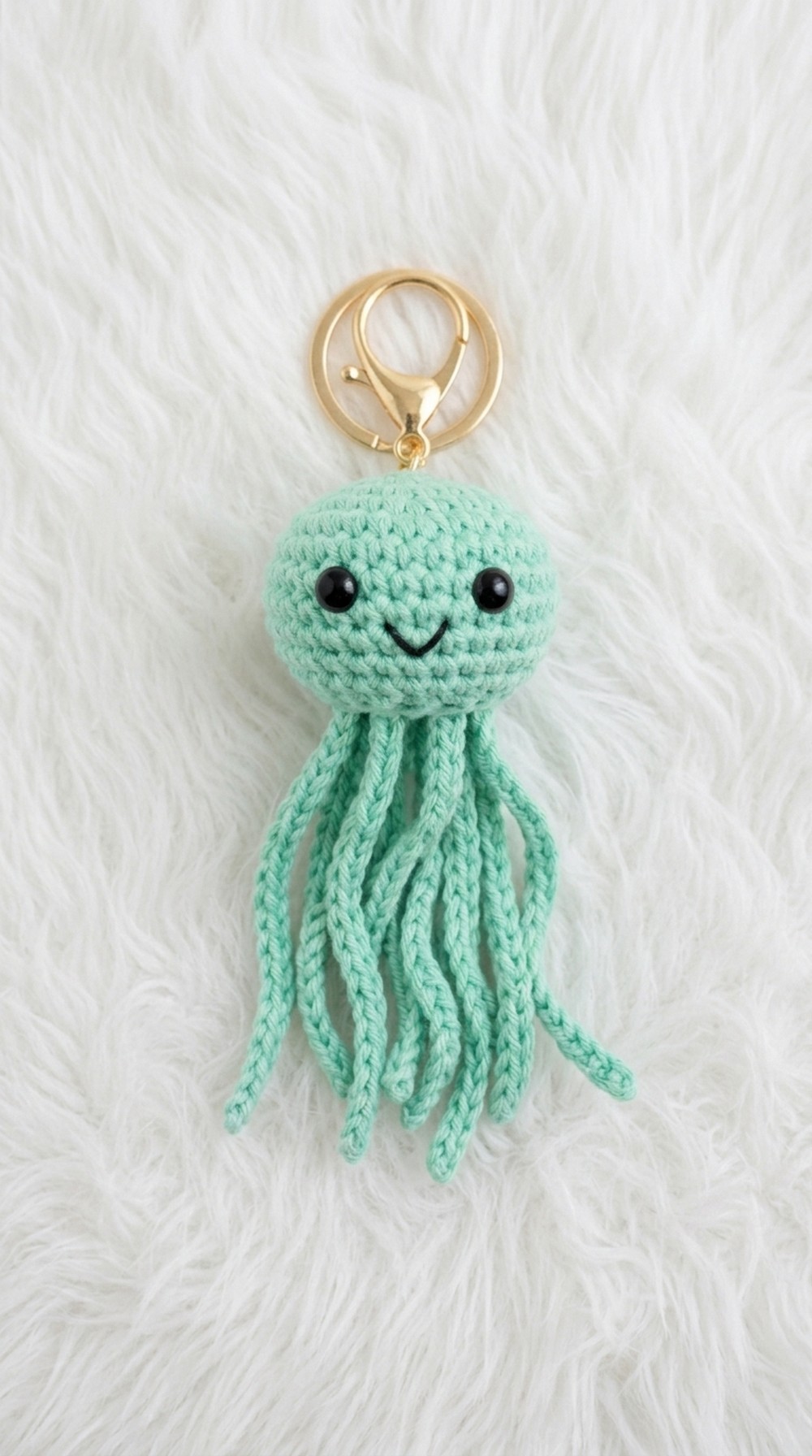 Crochet Jelly Fish Keychain Pattern