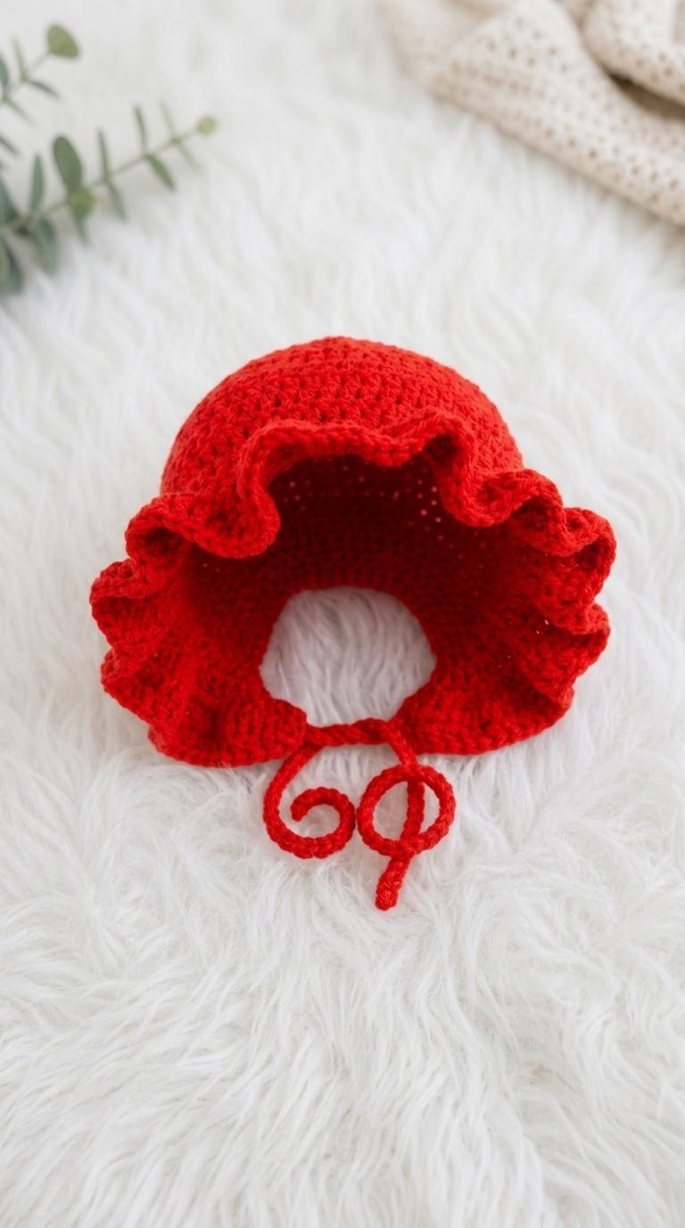 Crochet Bonnet Hat Pattern