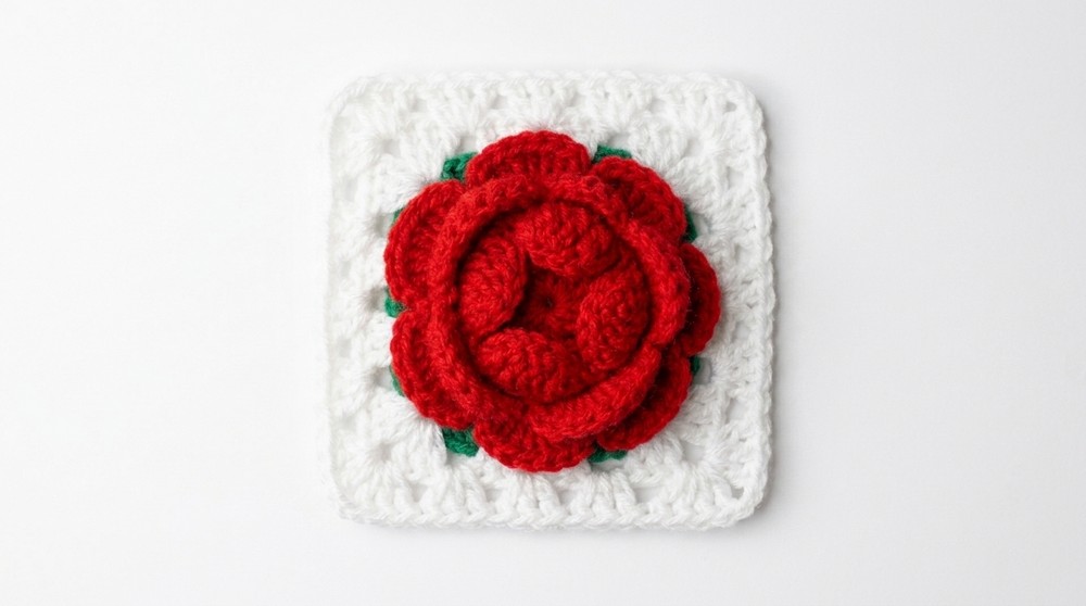 Crochet Granny Rose Bag Pattern