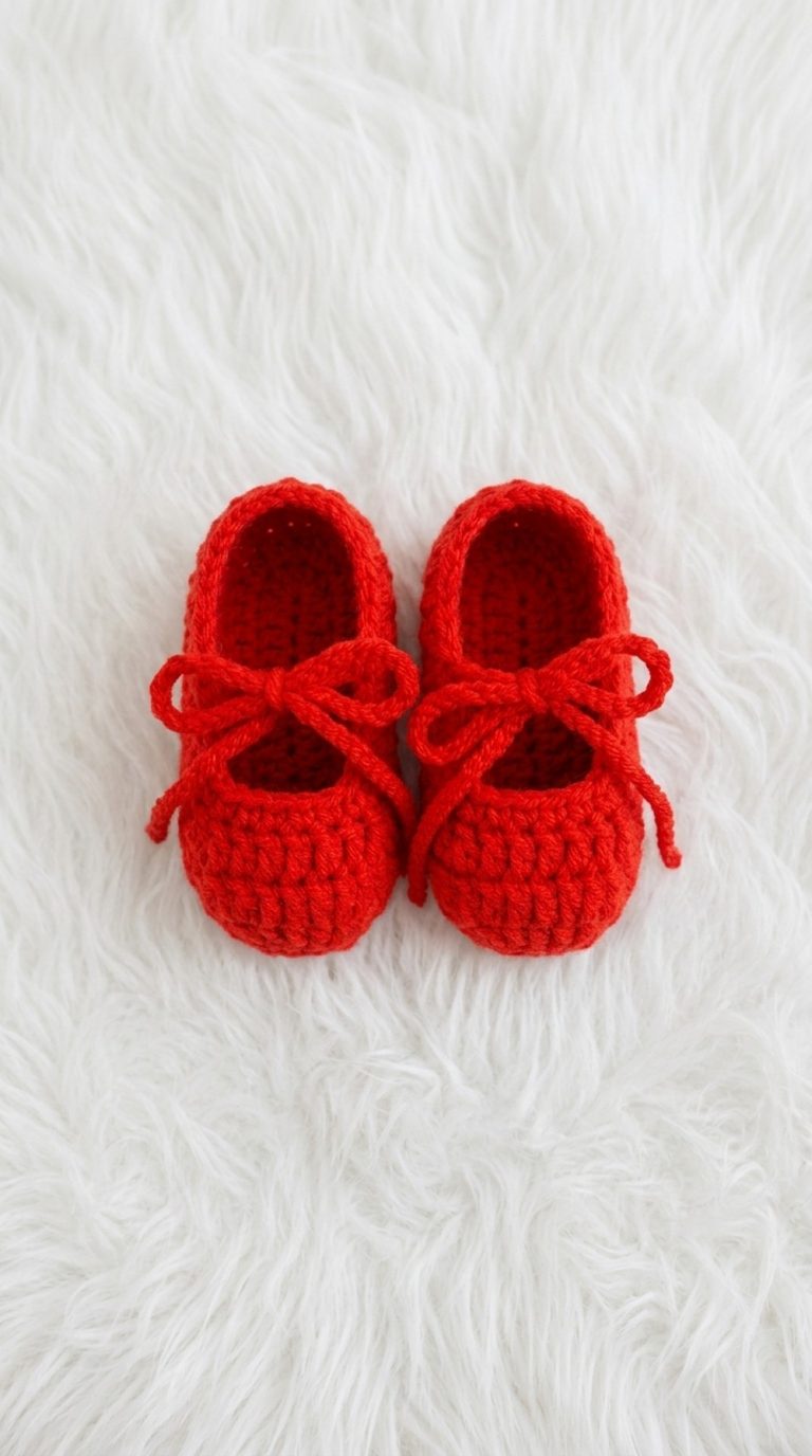 Crochet Baby Shoes Pattern 1