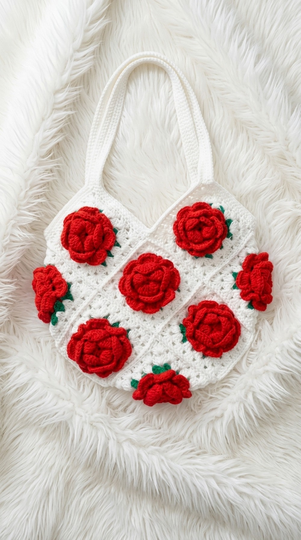Crochet Granny Rose Bag Pattern