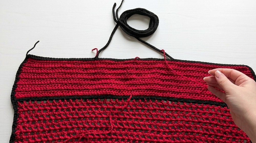 Summer-Ready Mesh Cinch Tank Top – Free Crochet Pattern 5