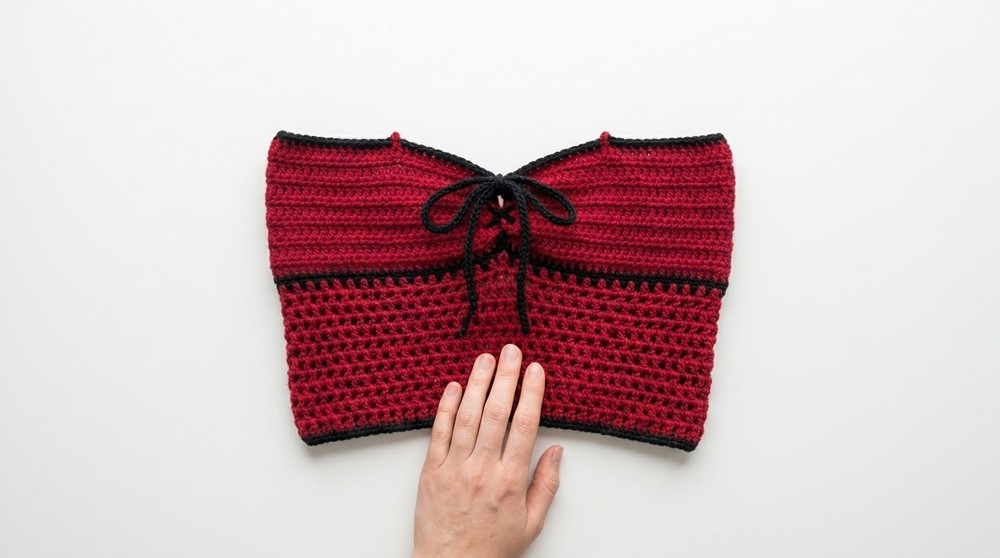 Summer-Ready Mesh Cinch Tank Top – Free Crochet Pattern 7