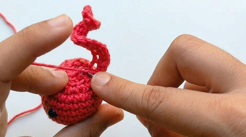 Crochet Baby Jellyfish Amigurumi with Curly Tentacles and Ruffle Details 6