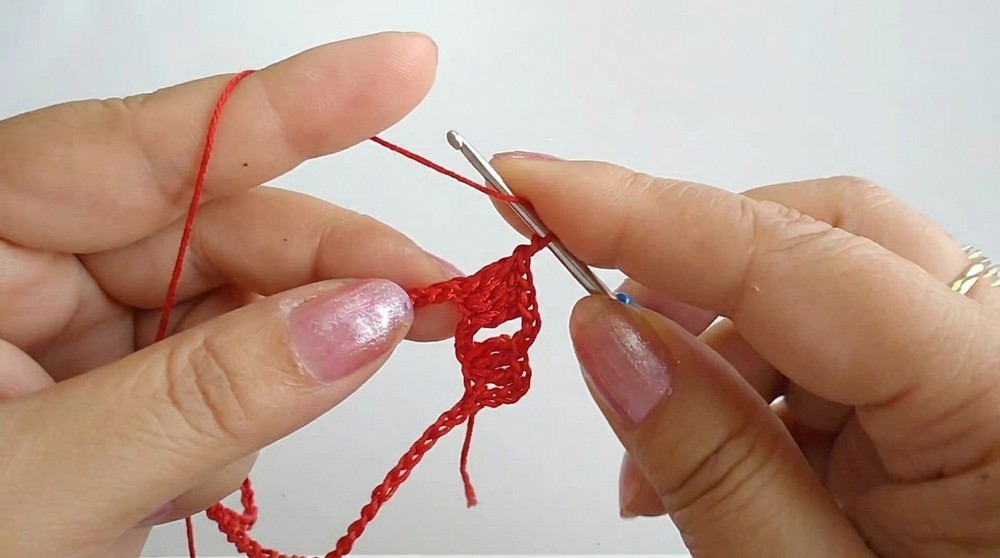Crochet Bow Hair Tie Pattern 1