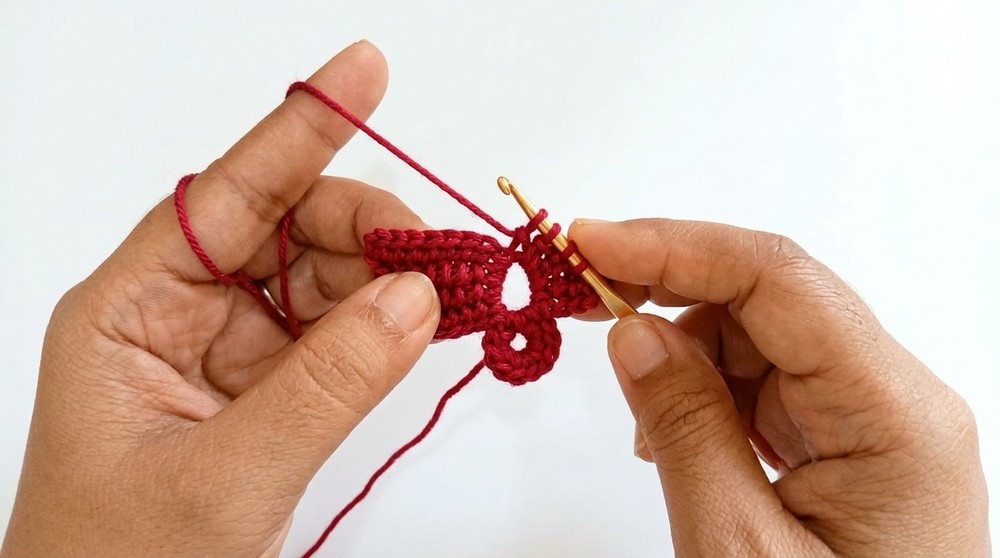 Crochet Butterfly Keychain Pattern 2