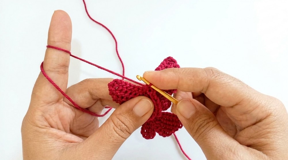 Crochet Butterfly Keychain Pattern 3