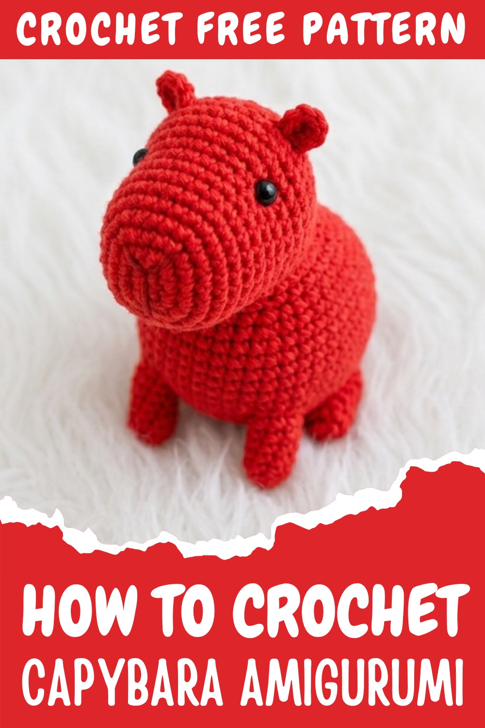 Crochet Capybara Amigurumi Pattern