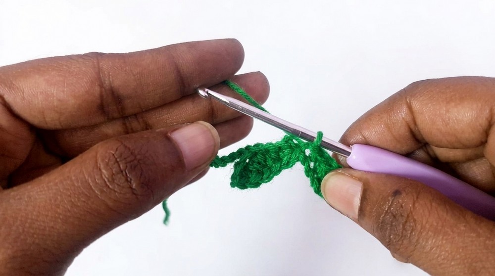 Crochet Cherry Keychain Pattern 3