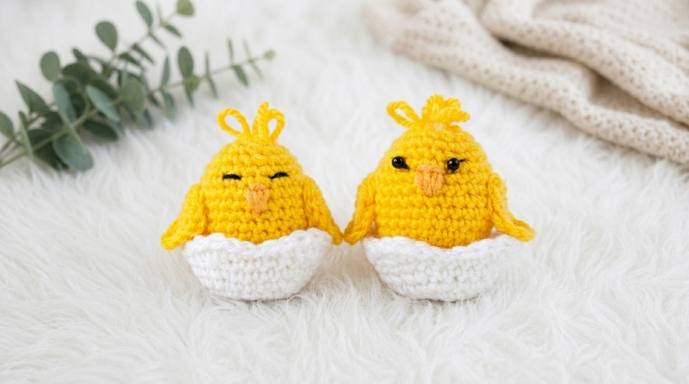 Crochet Chick And Egg Pattern 4