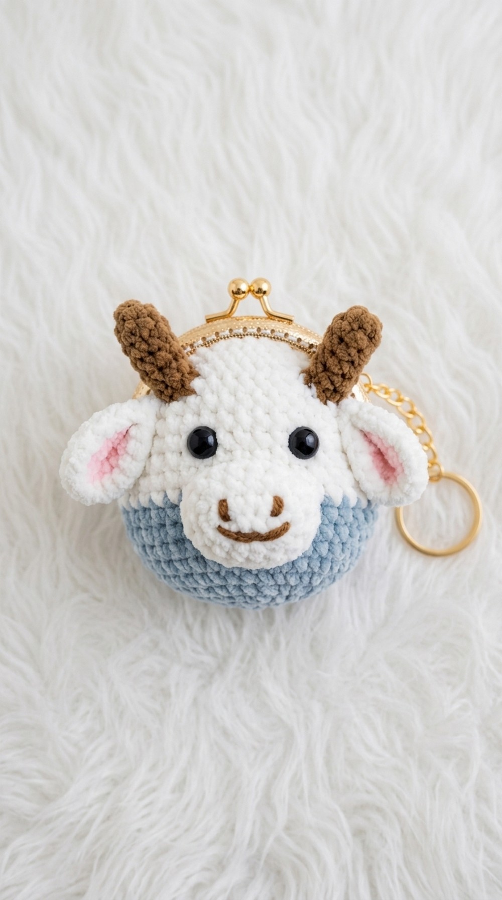 Crochet Cow Coin Purse Pattern 5