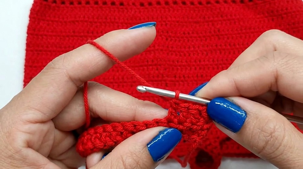 Crochet Crop Top With Button Pattern 2
