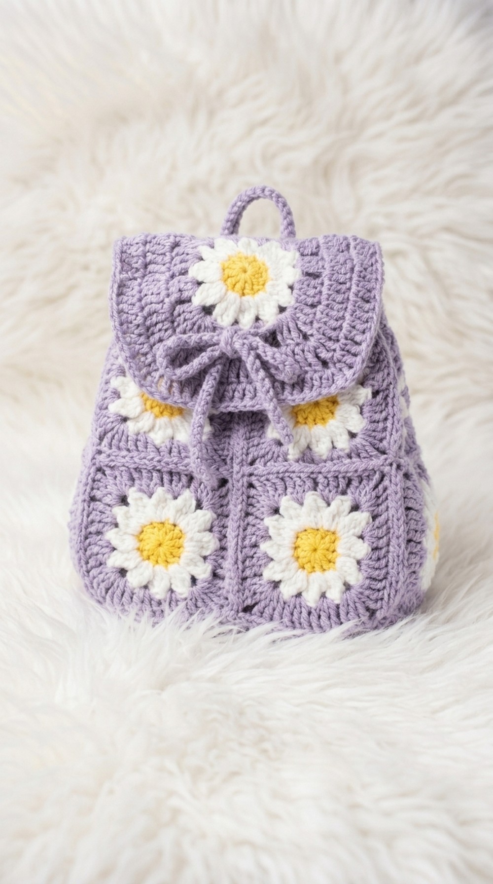 Crochet Daisy Backpack Pattern 5