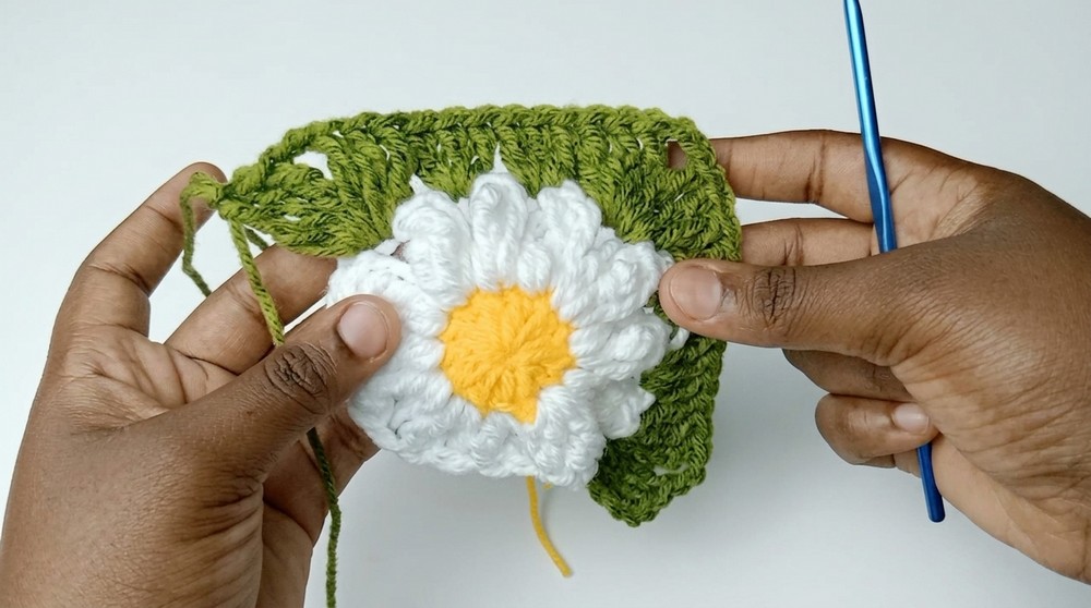 Crochet Daisy Flower Tote Bag Pattern 1