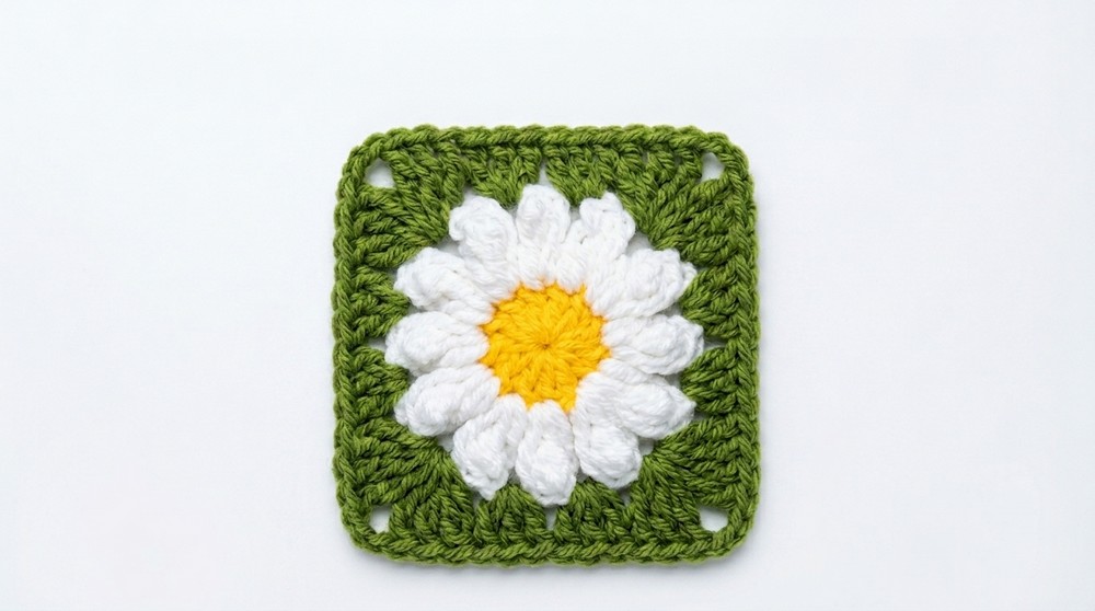 Crochet Daisy Flower Tote Bag Pattern 2