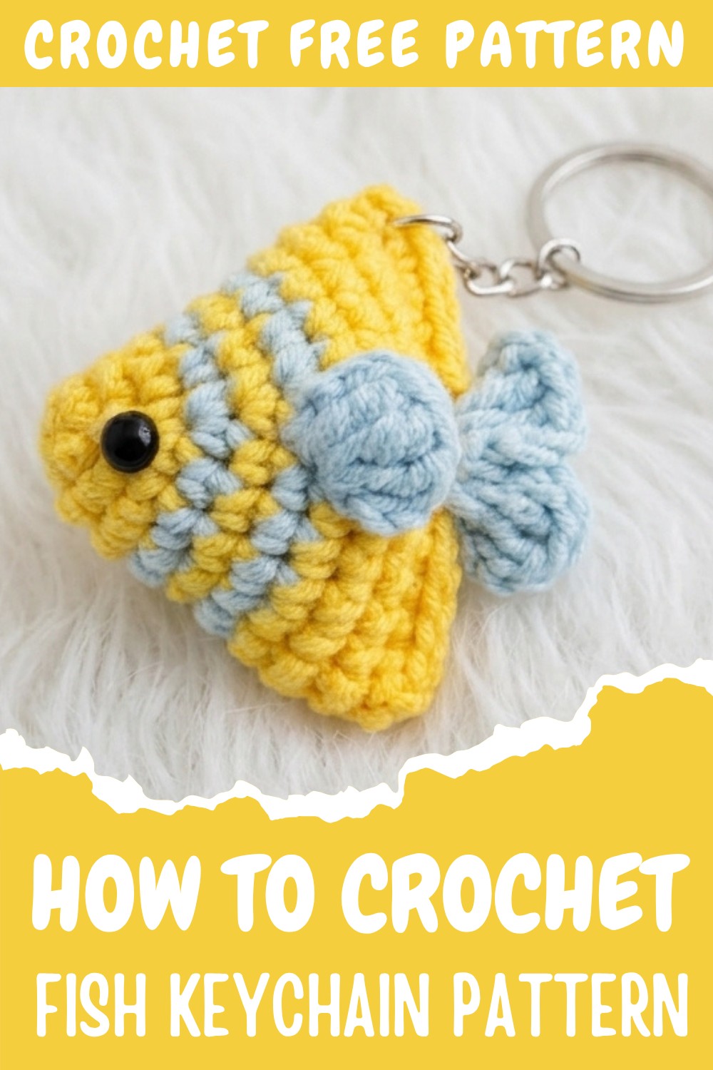 Crochet Fish Keychain Pattern