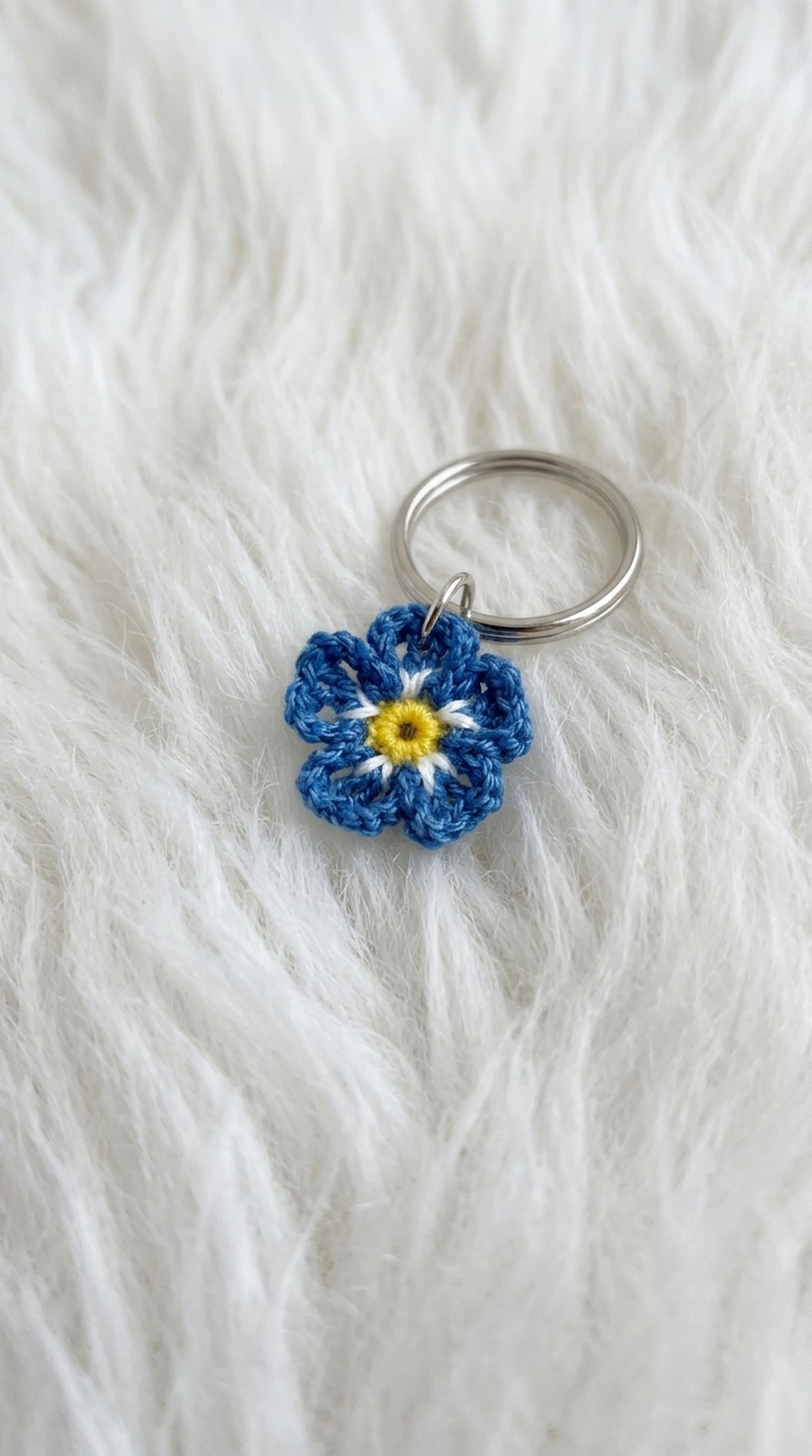 Crochet Flower Keychain Pattern 5