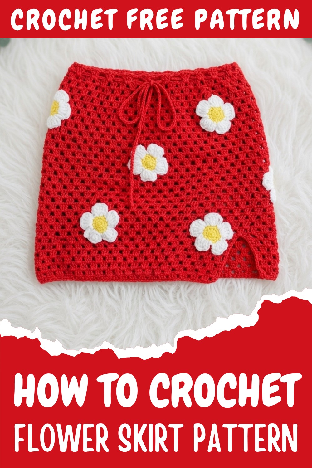 Crochet Flower Skirt Pattern