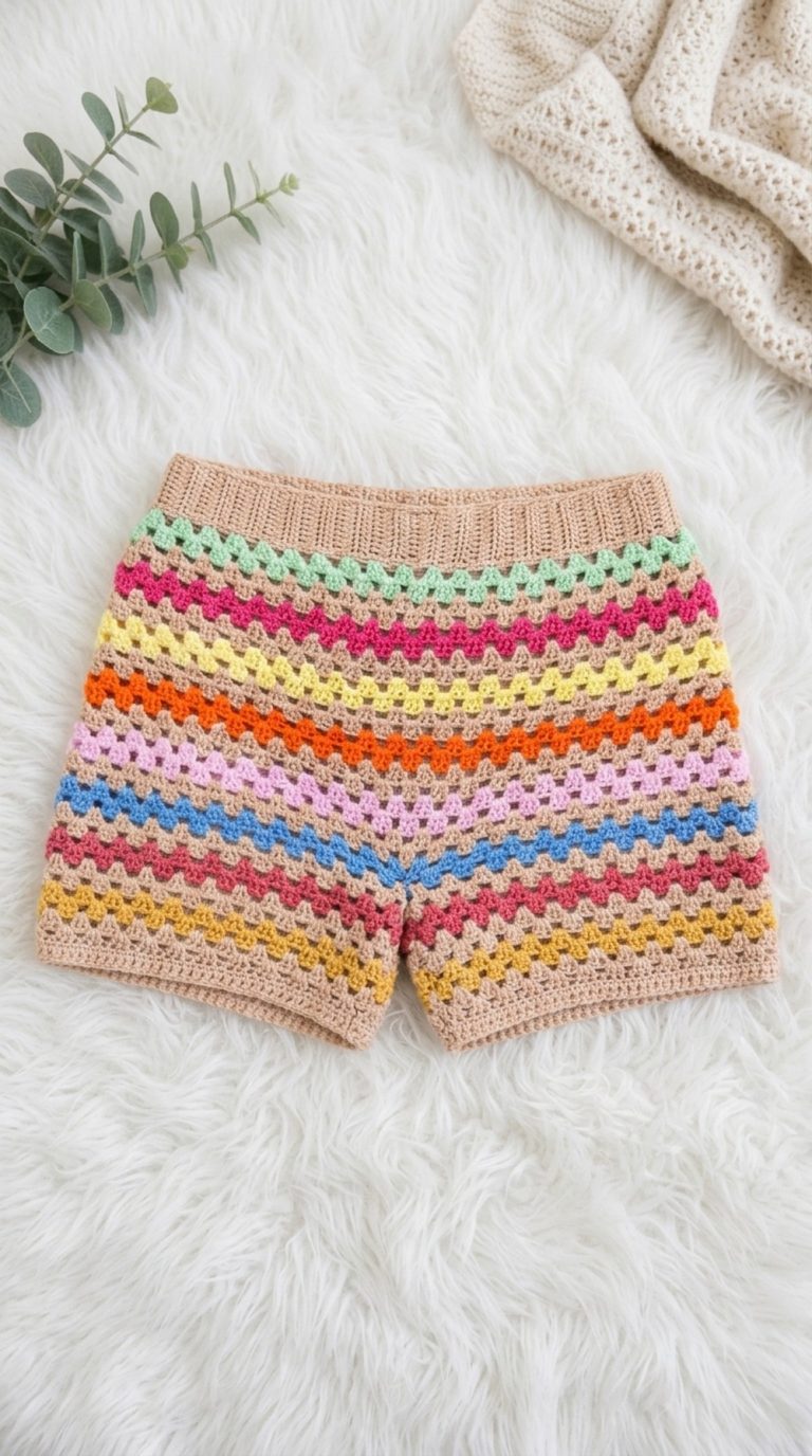 Crochet Granny Shorts Pattern 5