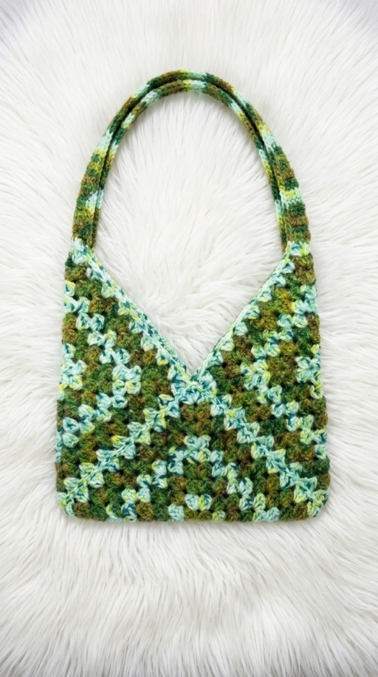 Crochet Granny Square Bag Pattern 5