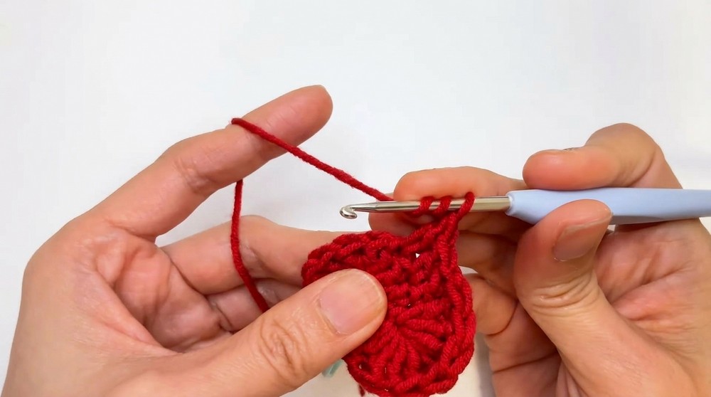 Crochet Heart Bag Charm Pattern 2