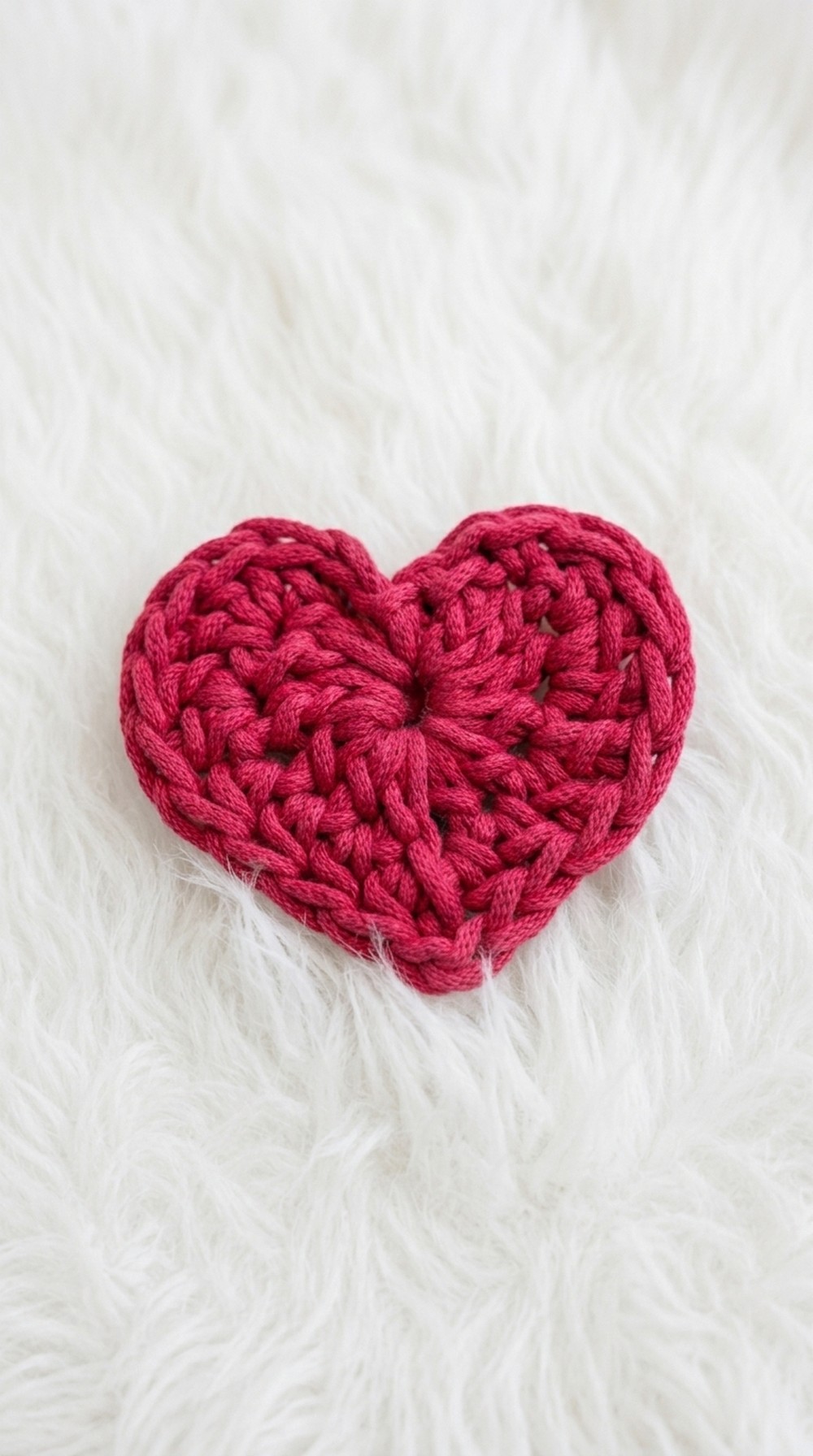 Crochet Heart Coaster Pattern 5