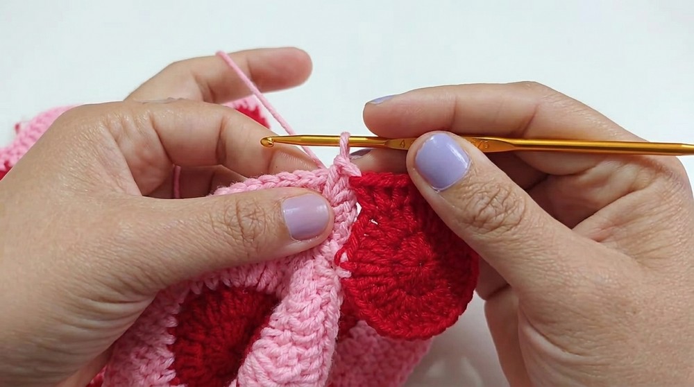 Crochet Heart Hat Pattern 3