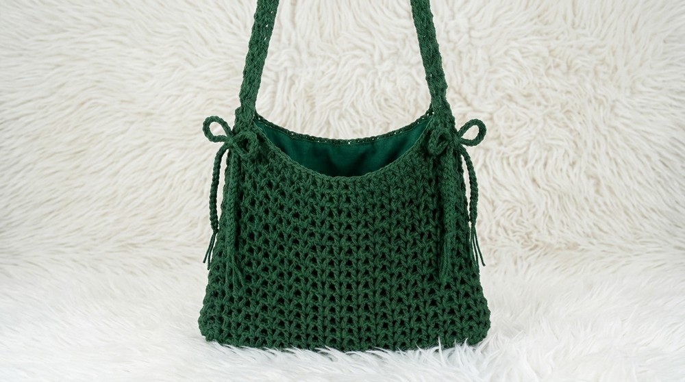 Crochet Mesh Bag Pattern 4
