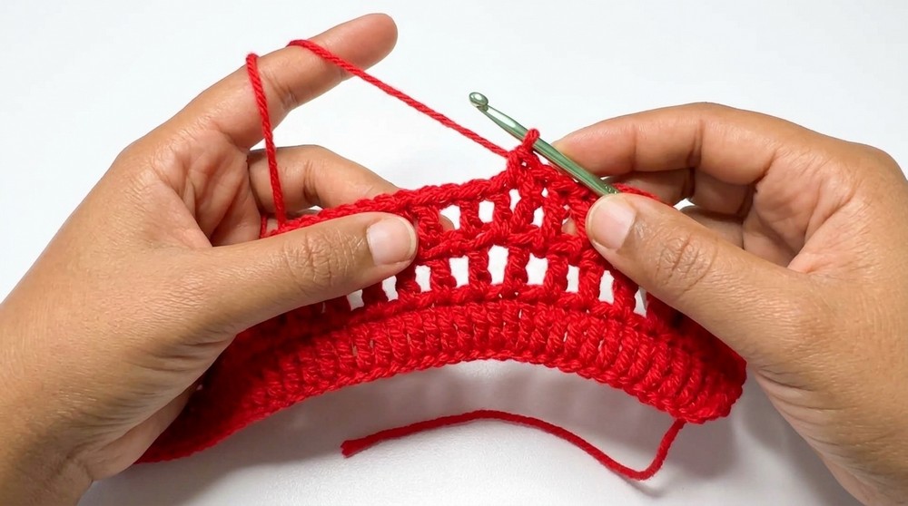 Crochet Mesh Fringe Skirt Pattern 2