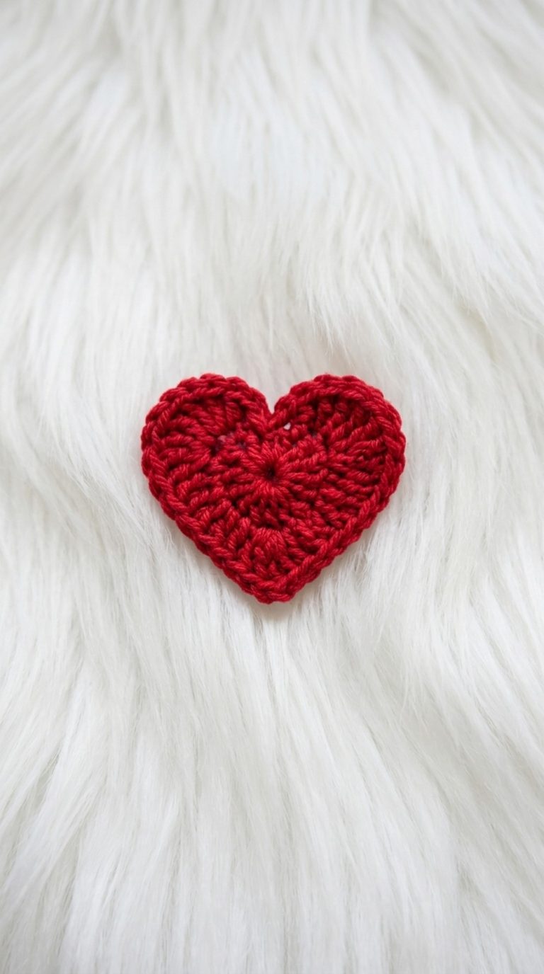 Crochet Mini Heart Pattern 5