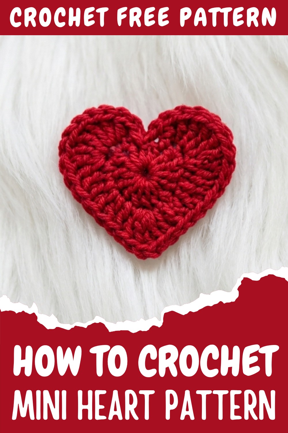Crochet Mini Heart Pattern