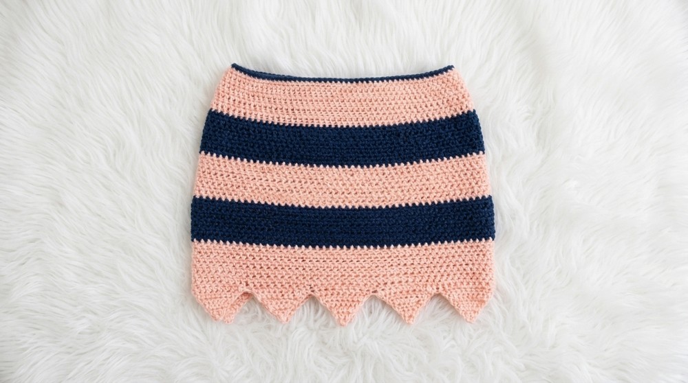 Crochet Mini Skirt Pattern 4