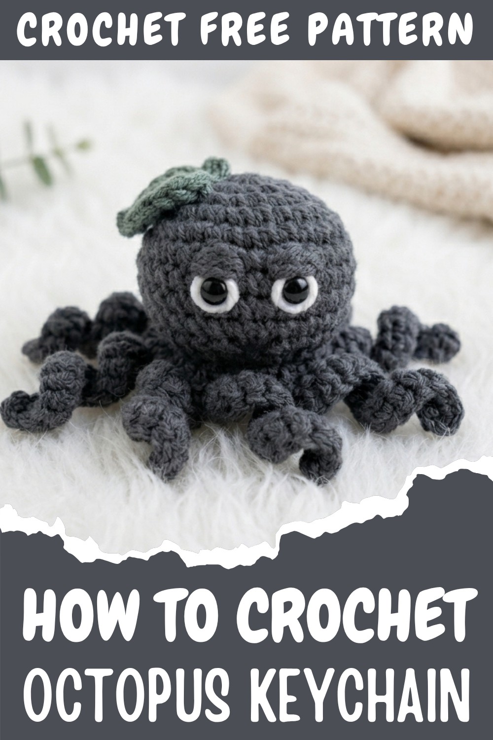 Crochet Octopus Keychain Pattern