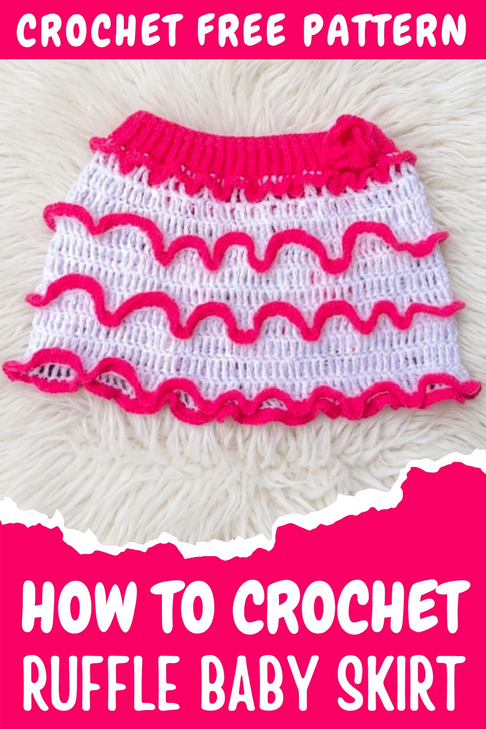Crochet Ruffle Baby Skirt Pattern