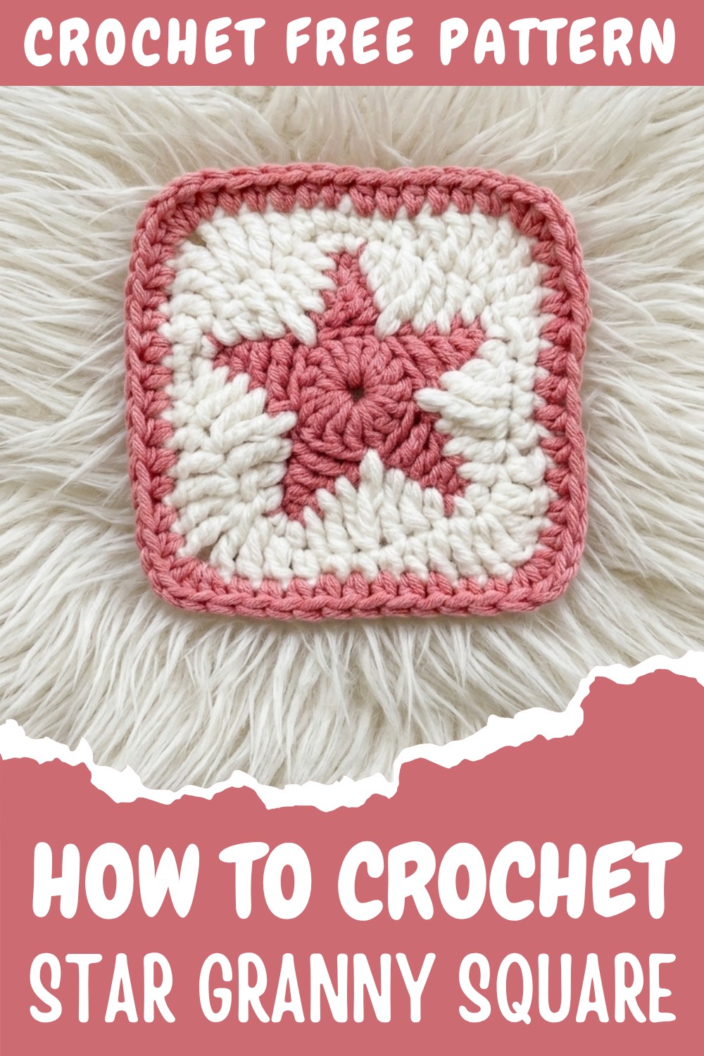 Crochet Star Granny Square Pattern