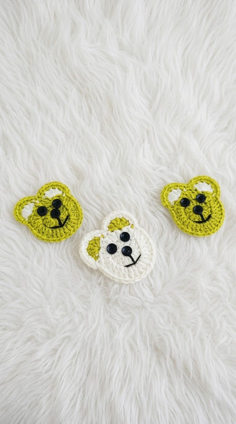 Crochet Teddy Bear Sticker Pattern 5